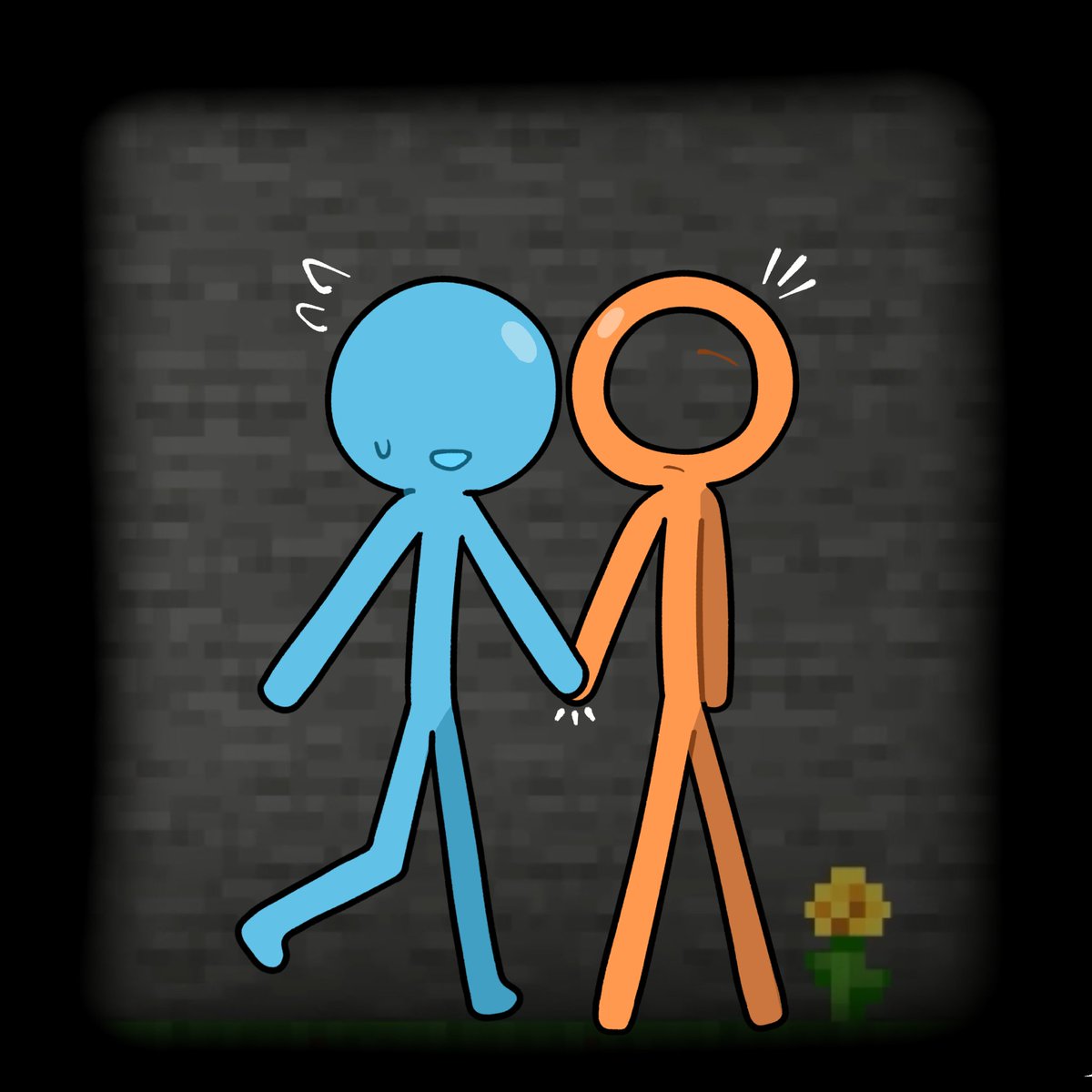 hey_iampia's tweet photo. Why aren't they holding hands like the others?
#alanbecker #colorgang #stickgang https://t.co/3fpOeHbHM2