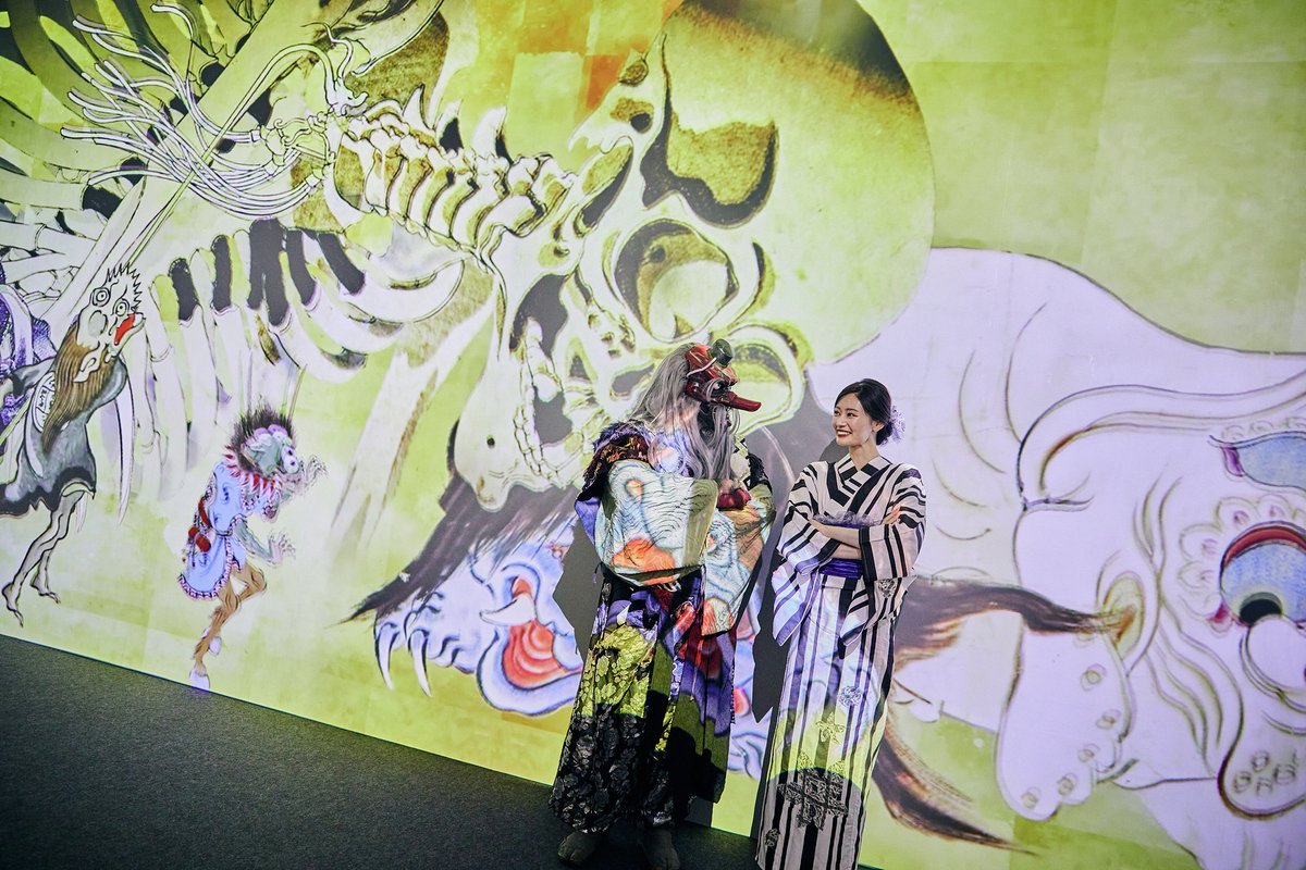 妖怪の世界を体感できる「動き出す妖怪展 TOKYO」が3月27日から開催。妖怪たちと一緒に「百鬼夜行」を楽しめる
news.denfaminicogamer.jp/news/260212u 

「鬼」「天狗」「河童」「付喪神」などが登場。映像と立体造形によってイマーシブな空間が繰り広げられる。歌川国芳による妖怪浮世絵版画も展示