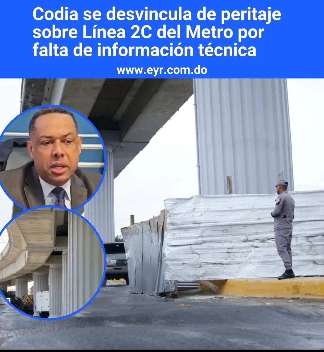 catalinahquez's tweet photo. El Colegio Dominicano de Ingenieros, Arquitectos y Agrimensores #CODIA se desvinculó completamente de la evaluación técnica (peritaje) de la Línea 2C del #Metro de Santo Domingo (la extensión hacia Los Alcarrizos).
Es que cualquiera se desvincula de una obra que parece que sobrevivió a una catástrofe.