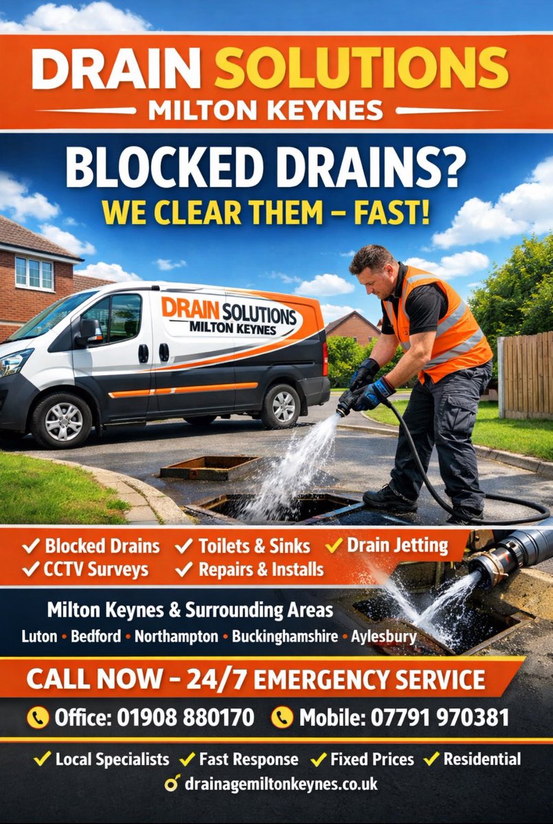drainsmk's tweet photo. Blocked Drains  Miltion Keynes
Do you have a blocked drain / toliet in your business or home? Blocked Drains, Blocked Sink Blocked Toilets call us today Office 01908880170 Mobile 07791970381
https://t.co/3ofuONeq9n https://t.co/ZiFotOrVmI