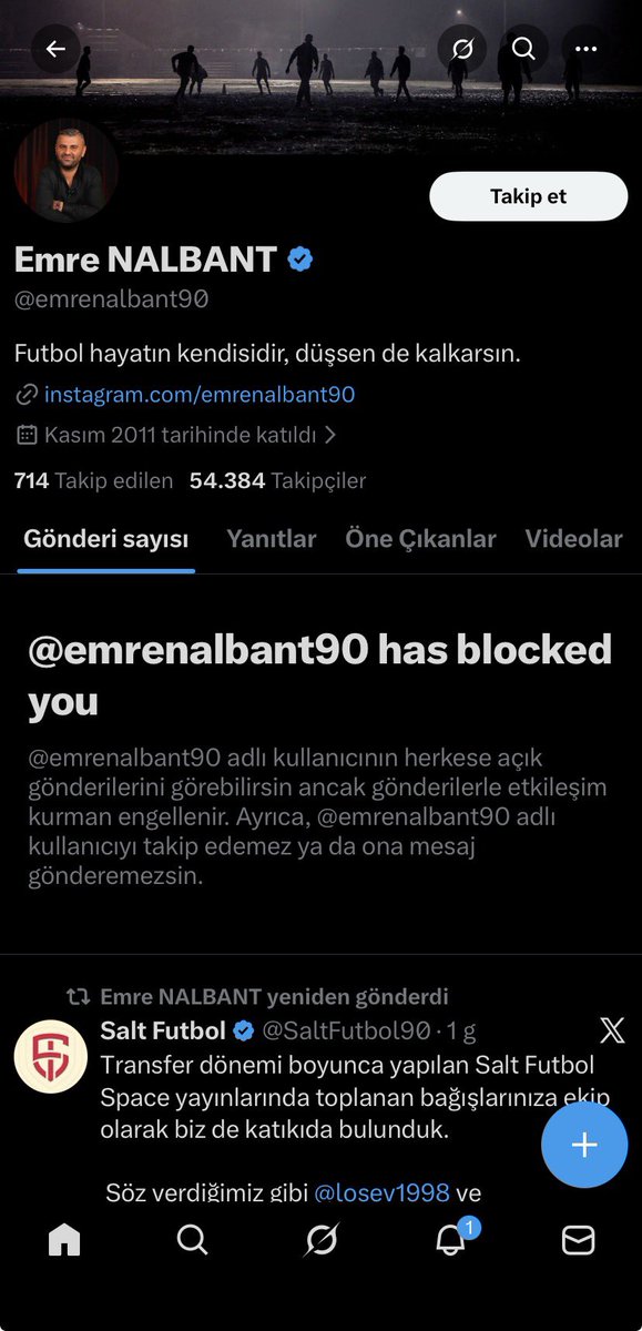 yuskoser's tweet photo. @burukista Beni niye engellemiş acaba https://t.co/PpE6KwiCvt