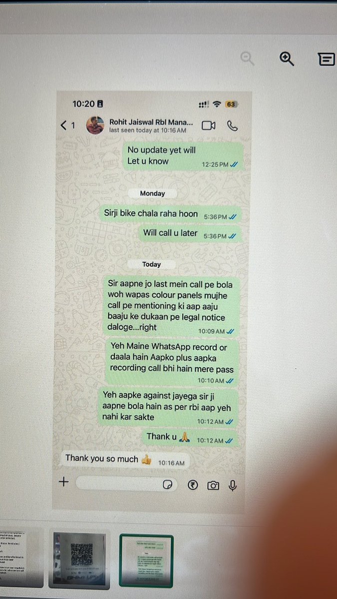 hemantshetty78's tweet photo. @RBLBank @rskumar1512 @RBI
Even after filing RBI Ombudsman complaint (N202526013022583), RBL’s recovery representative continues harassment &amp; threats of public defamation. All evidence shared. Is this acceptable banking practice? Immediate action needed https://t.co/2gGfg7xyBB
