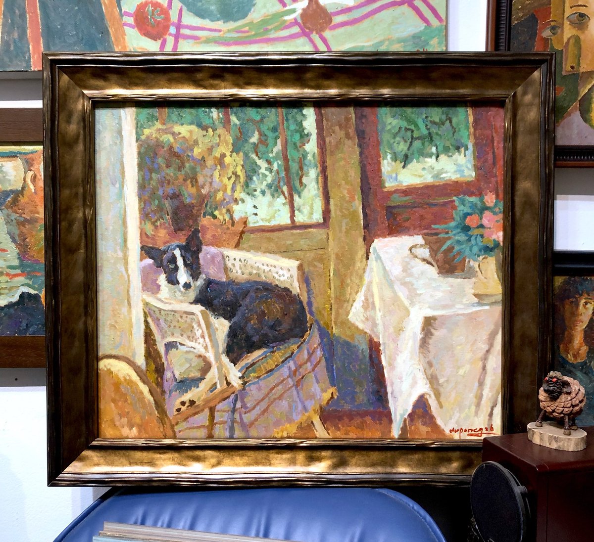 My painting 《沙发上的小狗》 布面油画50X60cm 2026年#painting