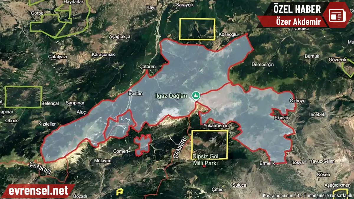 Siyez buğdayı, Taşköprü sarımsağı, Tosya pirinci üretim alanlarını da kuşatıyor.

Bozkurt ve Çatalzeytin ilçeleri madenlerle kuşatılmış durumda.

Tamamı ormanlarla kaplı 3 saha Lidya Madencilik ve TÜMAD tarafından satın alındı.

Özer Akdemir’in haberi

evrensel.net/haber/5970194/…