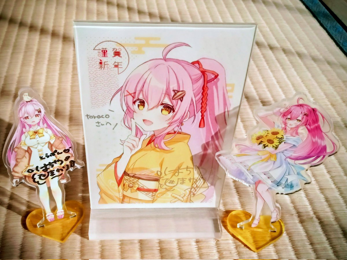 わ〜！無事に届いてよかった🥰！ 飾ってくれてありがとううう🫶🏻