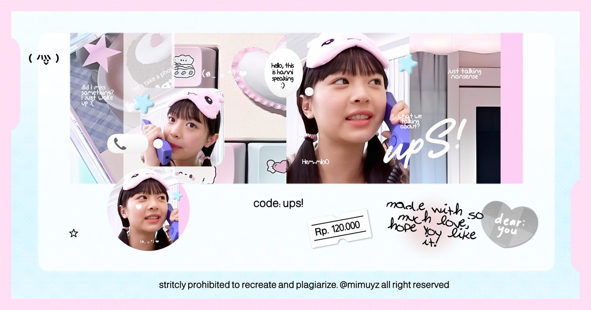 help repost my tweet, thank u 💓 #zonauang

hai aku punya template layout B1G1 only 120.000 kamu sudah bisa bawa pulang kedua template di atas :3