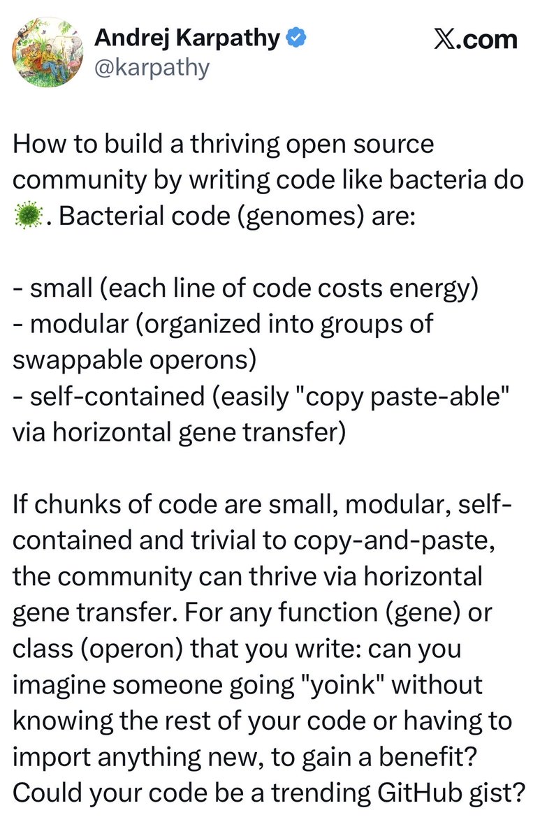"DeepWiki와 소프트웨어의 증가하는 가변성에 관해"

오늘 카파시의 트윗에 굉장한 인사이트를 얻었어요.
= DeepWiki MCP + GitHub CLI 💡

먼저 저도 GitHub CLI를 Claude Code, Gemini CLI 같은 환경에서 활용하고 있어요. 그게 꽤 만족스러웠거든요.

그런데 여기에 DeepWiki MCP 연결할 생각까지는