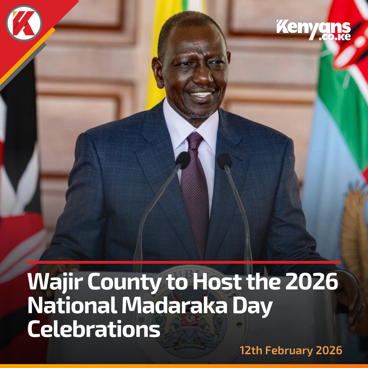 Wajir County to host the 2026 national Madaraka Day celebrations