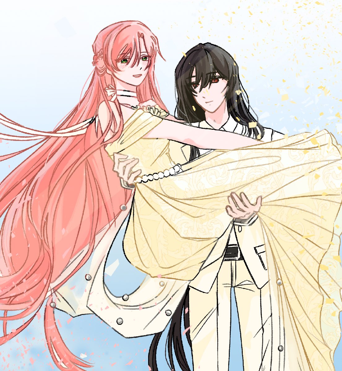 #빙의자를_위한_특혜

으..아…..너무 밤티같은데 열심히 그렸어요..ㅠㅠ 
빙위특 트친들을 위한 선물..