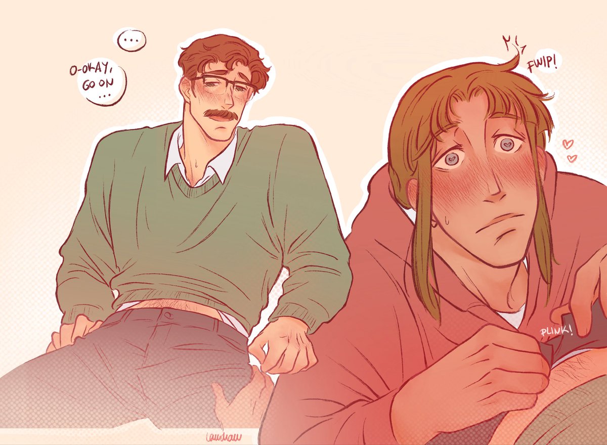 happy vday!! (a silly comic) ♡ (3/4) #harveyxmoss #vday