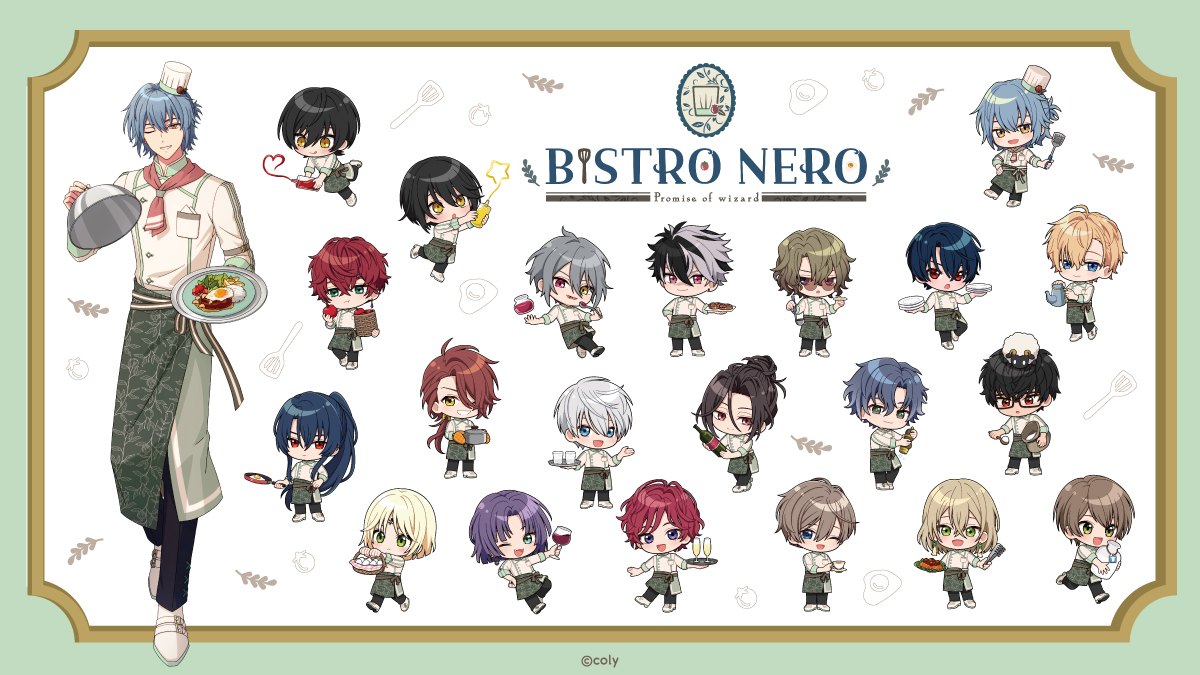 🍴『魔法使いの約束』 in coly cafe! 〜ビストロ・ネロ〜🍴

新規描き下ろしイラスト＆ミニキャラをご紹介🌟

こちらのイラストを使用した新商品は、
coly cafe! 池袋PARCO店、aiDolceにて販売いたします✨

詳細はこちら
coly-cafe.com/blogs/collabor…

#まほやく  #colycafe