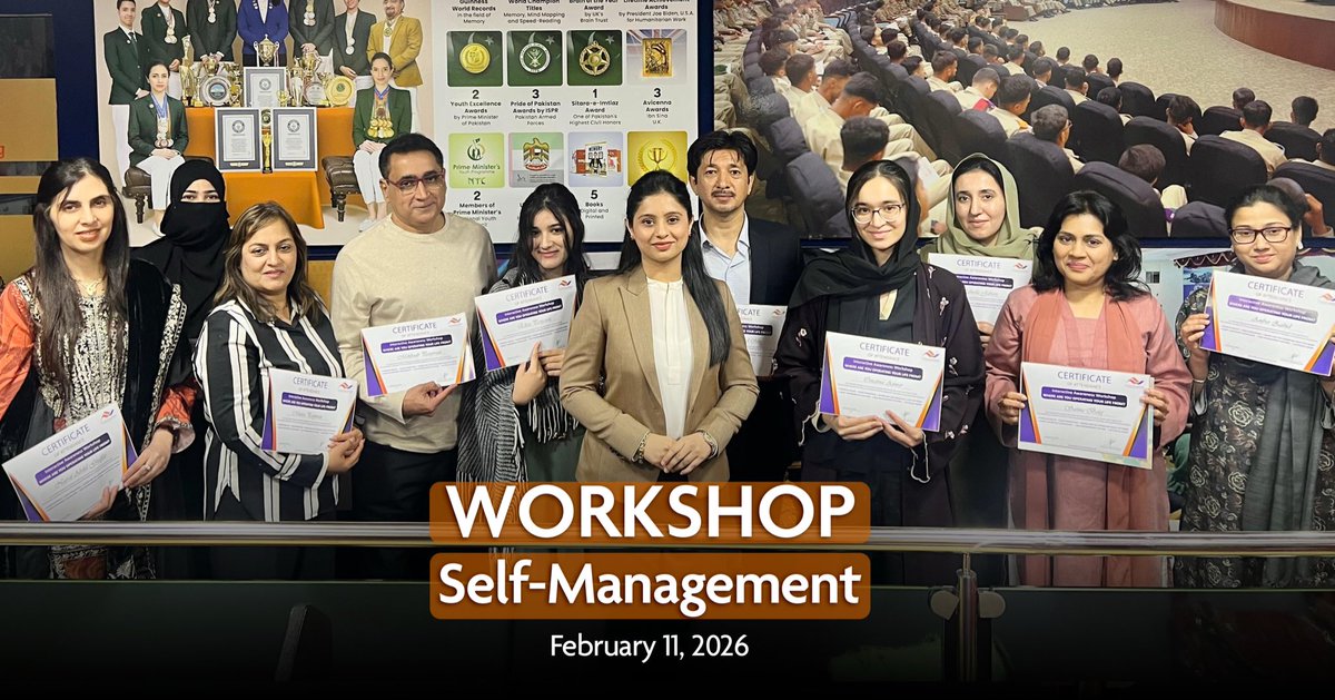 Stress &amp; Self-Management Awareness Workshop!
Congratulations to everyone who took a step towards their well-being.

Here’s to healthier, happier living!

DM for details or call +92-321-3894095

FuturisticLearning.com

#stressrelief #happierliving #futuristiclearning