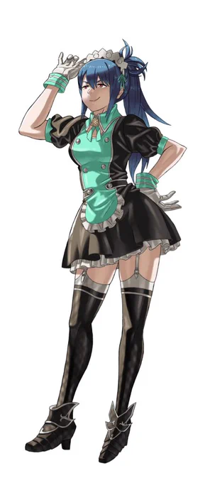 ご依頼でした! オボロの別のメイド衣装バージョン! #FireEmblem #FEif