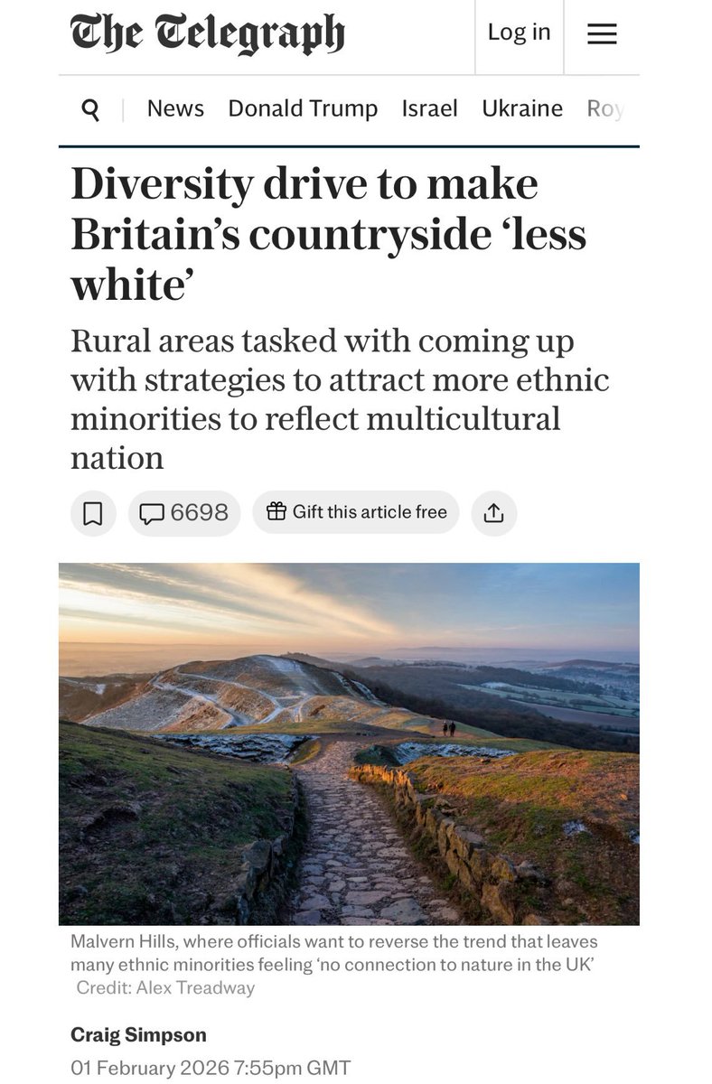 British government: "How DARE you suggest that Britain is being colonised by groups hostile to it's traditional way of life?"

Also the British government;
