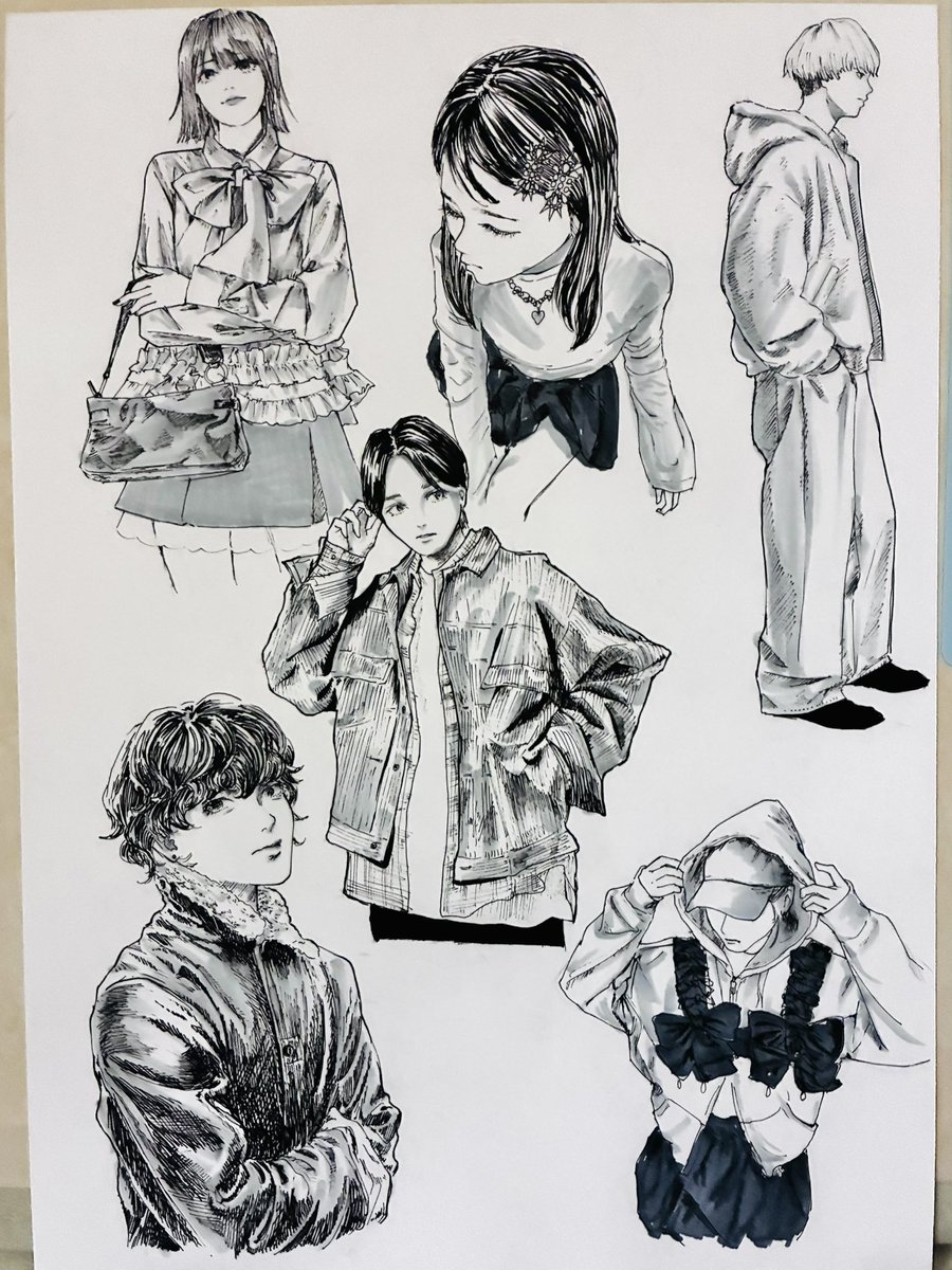 絵練習
ファッションサイトの服模写〜