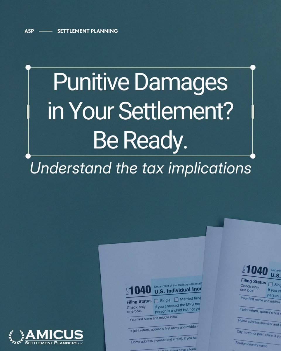 AmicusPlanners's tweet photo. Don't pay more taxes than necessary! Discover how to navigate punitive damages and reduce your tax liability.

Use our settlement tax calculator at https://t.co/IxAeeBbw0G or visit https://t.co/29LdcqHEPB to learn more.

Learn more about "Are punitive damages taxable": https://t.co/dHisKG08Dw