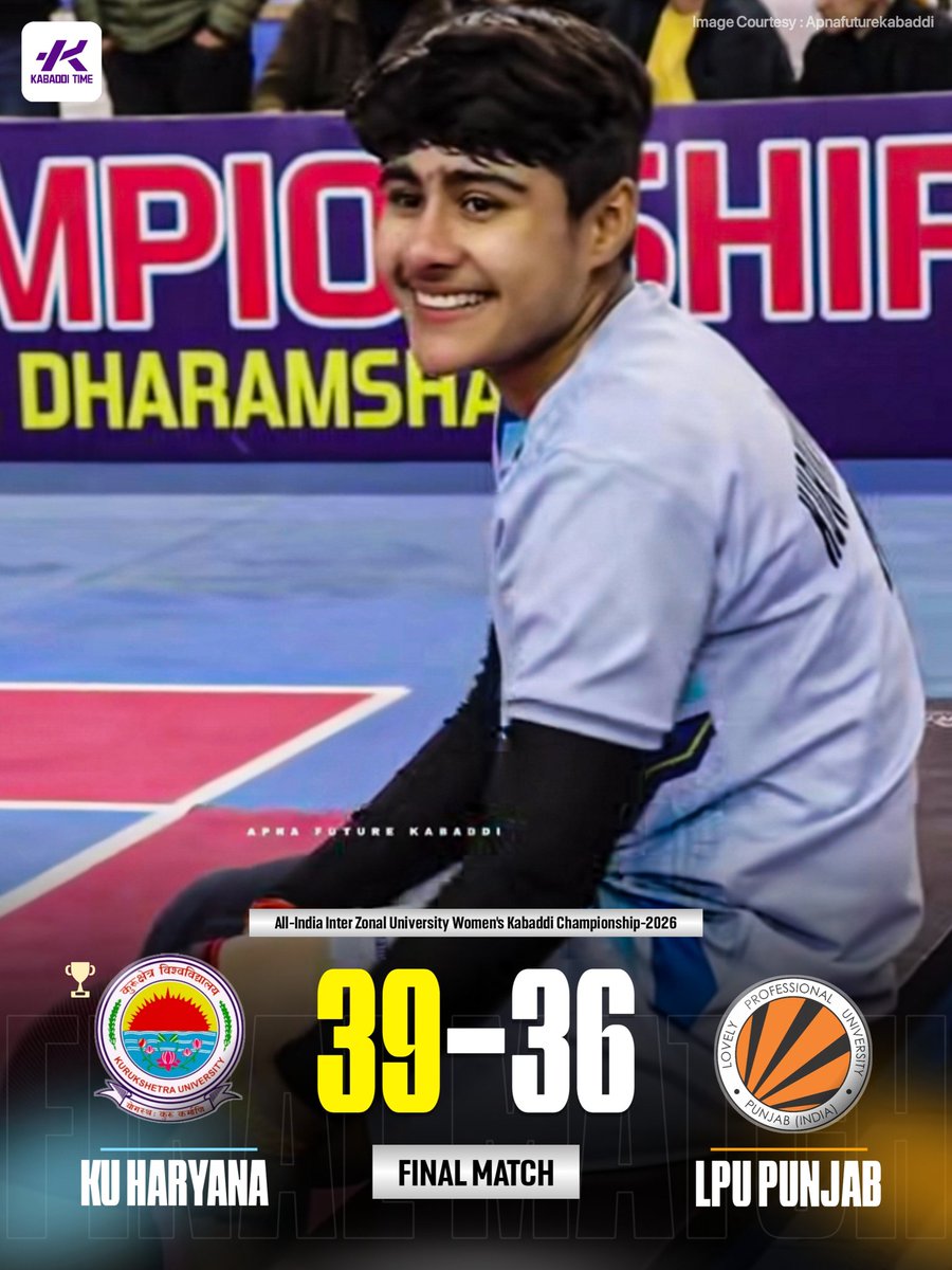 Last-moment brilliance! ⏱️
Ruchi’s super raid turned the match in favor of Kurukshetra University, sealing the victory in style 🤯🔥
🏆 Kurukshetra University crowned Champions of the All-India Inter-Zonal University Kabaddi Championship 🏆
What a finish, what a moment! 💪✨