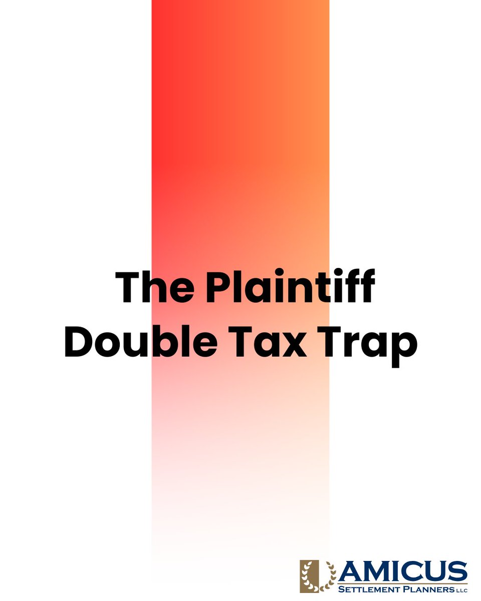 AmicusPlanners's tweet photo. What’s the Plaintiff Double Tax Trap? Discover how it affects your legal recovery and what you can do about it.

Try our Settlement Tax Calculator now, calculate how much tax you’ll pay for your settlement:
https://t.co/lcZJWRQCdQ

Learn more about "Legal Recovery": https://t.co/mFbrwULZM7