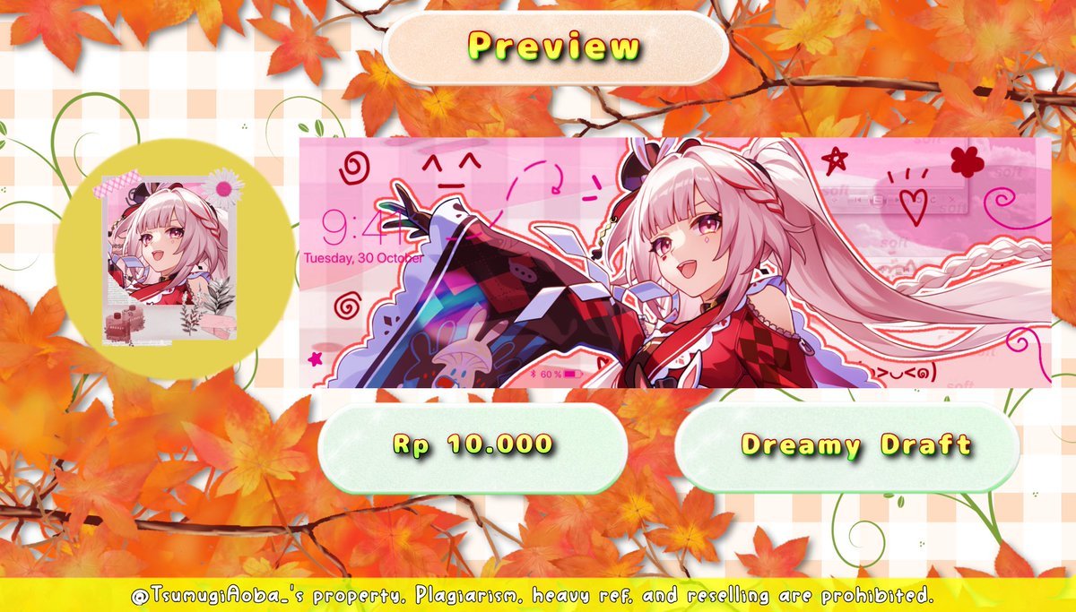 TsumugiAoba_'s tweet photo. 【 All kind of interactions r appreciated 】

Happy February! Aku kembali dengan membawa RS baru genshin, hsr, &amp; Tamon mulai dari 10-15K nih (rata-rata 10K semua) 💖 Jadi tunggu apalagi? Mari jajan~ 🥺🍀 Bisa di take sekarang juga dan payment bisa lewat QRIS!

#zonauang #zonaBA https://t.co/doPrxzncVT