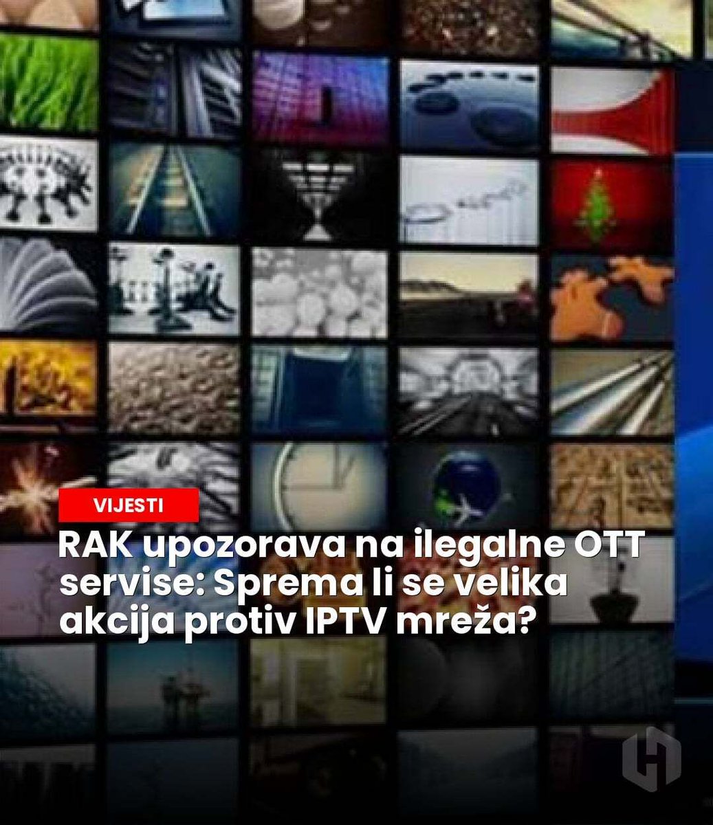 hercegovinainfo's tweet image. RAK BiH upozorava na ilegalne IPTV servise, dok je u Hrvatskoj podignuta optužnica zbog gotovo milijun eura nezakonite zarade. Sprema li se obračun i u BiH? - hercegovina.info/vijesti/bih/ra…

#RAK #IPTV #BiH