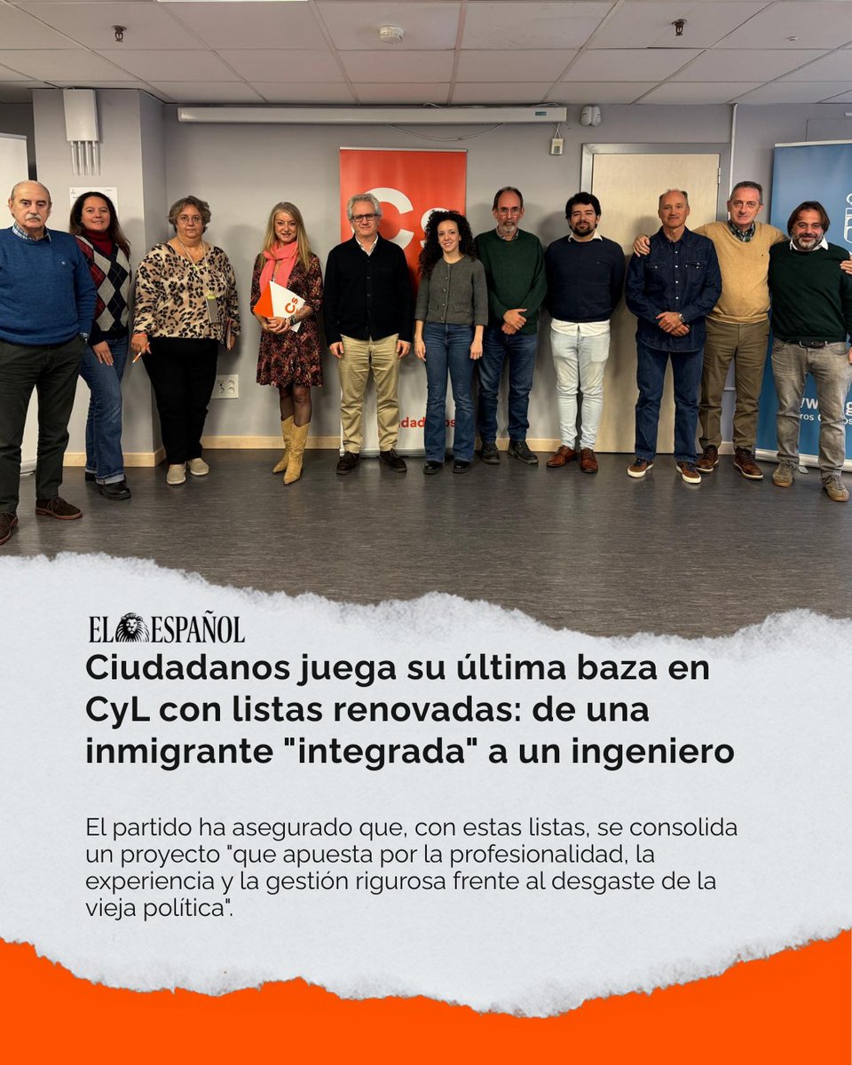 📑 El futuro no se improvisa. Se planifica. Y se escoge.

📈 Presentamos nuestras candidaturas en Castilla y León con un objetivo claro: impulsar el cambio que la Comunidad necesita.

🍊 Más gestión. Más libertad. Más oportunidades.
