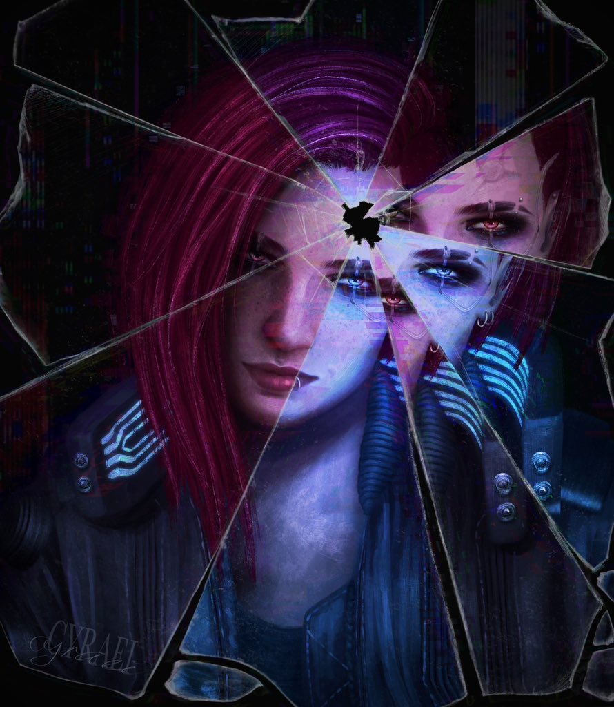 👋 Wash face
👊 Smash mirror

V by <a href="/cyraeiart/">CYRAEI . ݁⟡⋆</a>