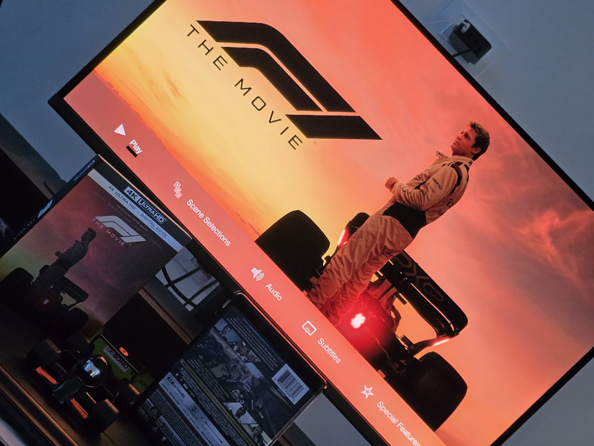 gururajYsawant's tweet image. Heyyy peeps, finally added #F1TheMovie to my library , thanks to @AshHomeVideos for this 4K Blu-ray and the surprise collectible with it. 
And it's a genuine product ✨️ 
If you want to purchase this or #Titanic 4K Blu-ray do check the page.
🫶 Thanks ASH ✨️