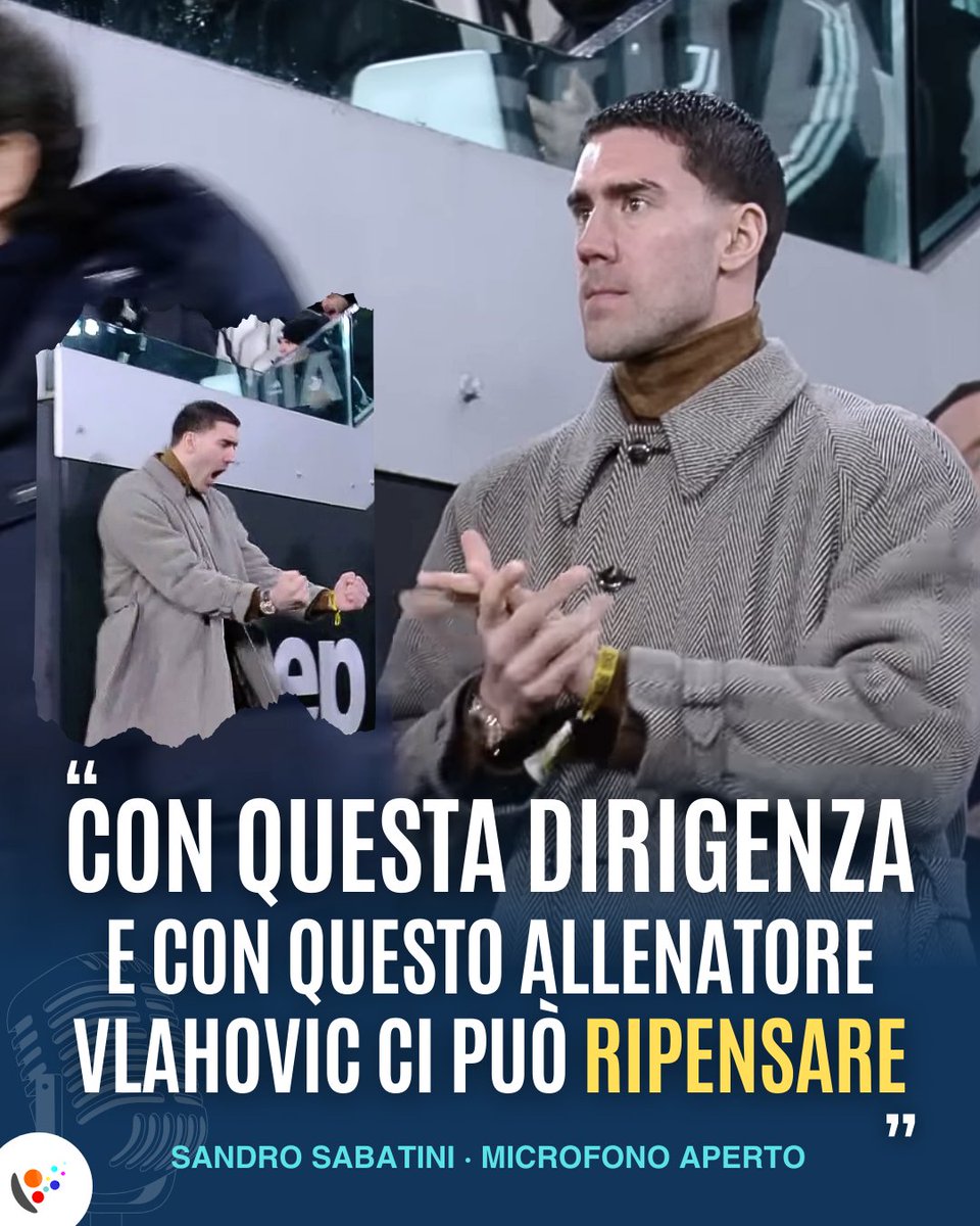Il rinnovo di #Vlahovic? Ora è possibile. ⚪⚫

🗣️Sandro #Sabatini sottolinea il cambio di clima: dubito possa restare ma con la nuova dirigenza Dusan non è più un "peso".
L'intesa passa per il cuore (l'esultanza con la Lazio) e i conti (ingaggio da spalmare) ✍️⏳