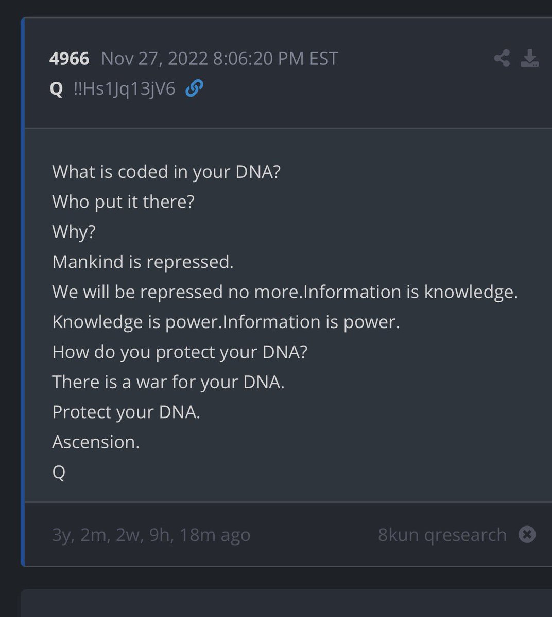 <a href="/BGatesIsaPyscho/">Concerned Citizen</a> Now this last Q post makes sense.