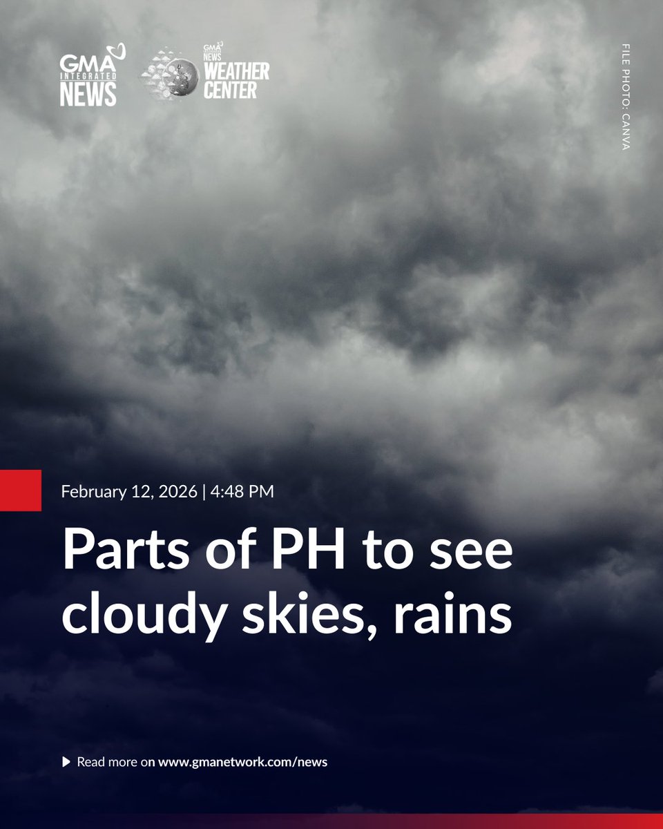 Three weather systems continue to bring cloudy skies and rains over ...