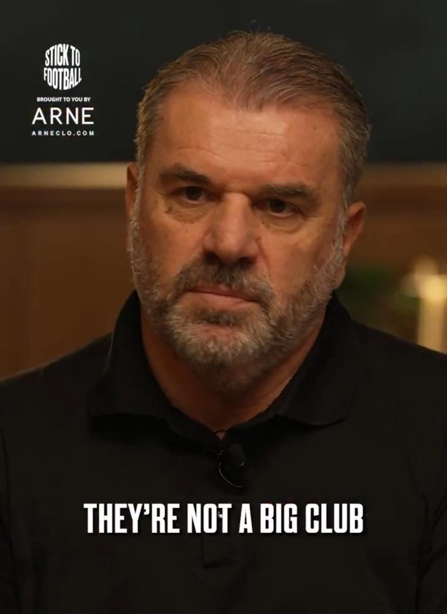 🗣️🇦🇺 Ange Postecoglou on his time at Tottenham and trying to sign big players: “They're not a BIG club. I saw that” ❌

"When you look at the wage structure and expenditure; they are not. When we were signing players, we weren't in for the big players.

“We signed Dom Solanke and