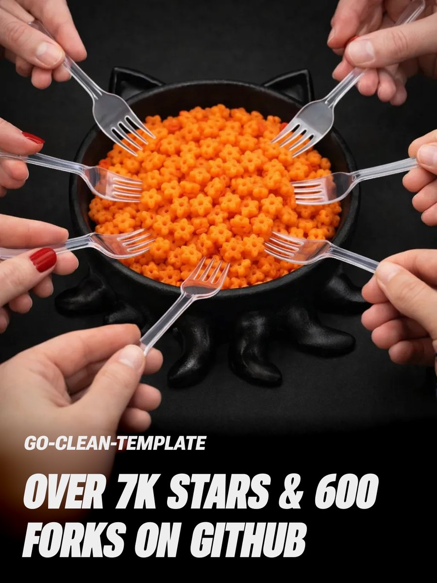 Our Go open-source template has surpassed more than 7,000 stars and 600 forks on GitHub – and the count keeps growing.
github.com/evrone/go-clea…