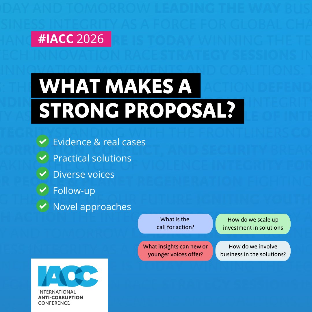 International Anti-Corruption Conference tweet media