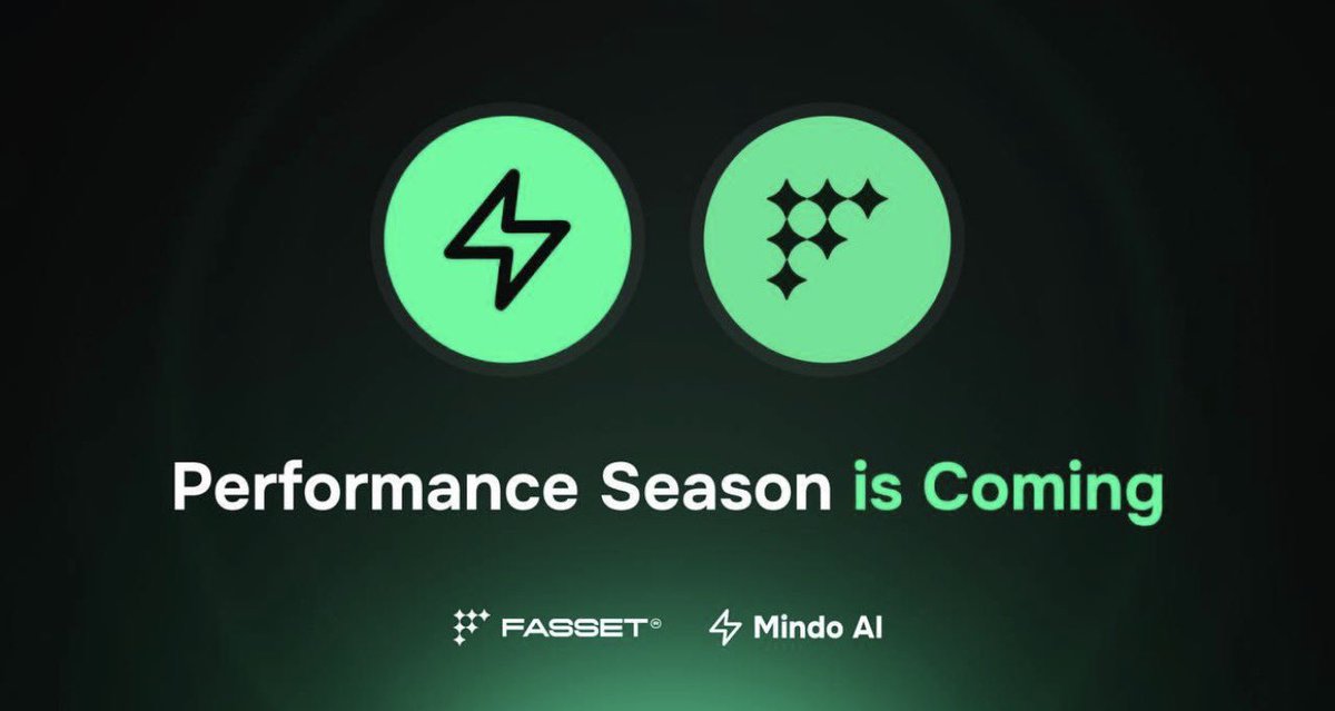 _ifycalex's tweet image. ~ @MindoAI is teaming up with @Fasset for a $250,000 token campaign.

Fasset, the fastest-growing fully on-chain neobank, unites stocks, crypto, and real-world assets under one platform, trusted by over 2M users and handling $7B+ in annual volume, with 7+ global banking licenses.…
