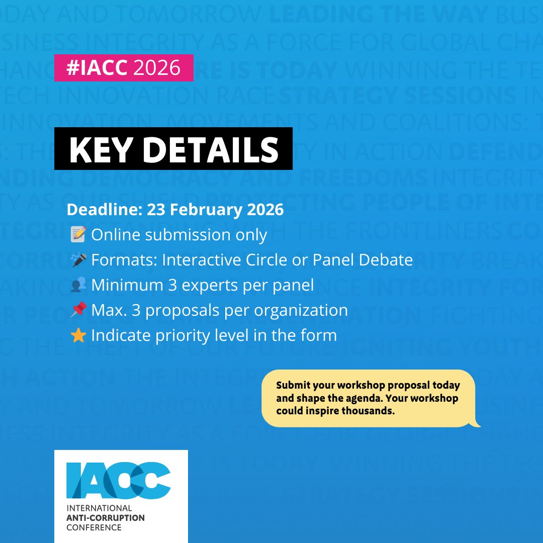 International Anti-Corruption Conference tweet media