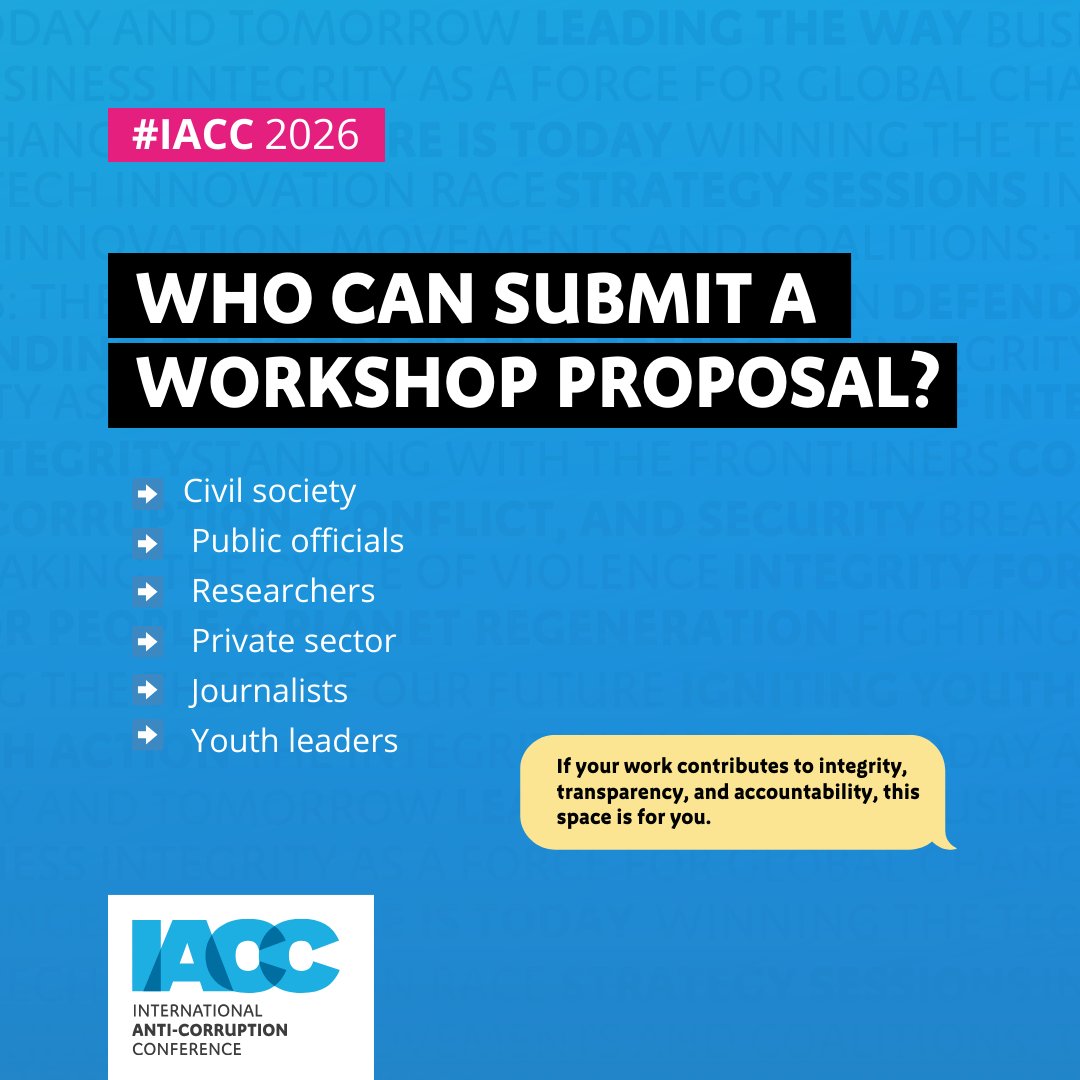 International Anti-Corruption Conference tweet media