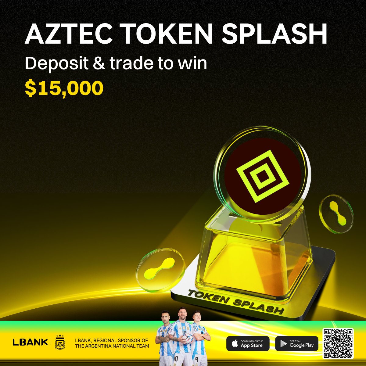🎉 تم إطلاق AZTEC Token Splash على LBank! 🎉

💰 قم بإيداع وتداول AZTEC للمشاركة في تجميع جوائز ضخمة بقيمة 15,000 دولار!

🚀 الفعالية مفعّلة الآن — لا تفوّت فرصتك للحصول على AZTEC!
 👉 انضم الآن: lbank.com/token-splash/A…