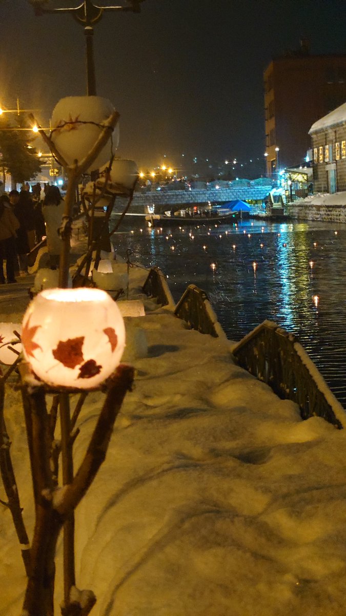 danette3024's tweet photo. 毎回予定合わず行けなかった雪祭り&amp;小樽行ってきた！雪景色幻想的で善き。 https://t.co/U9KLYTKcSu
