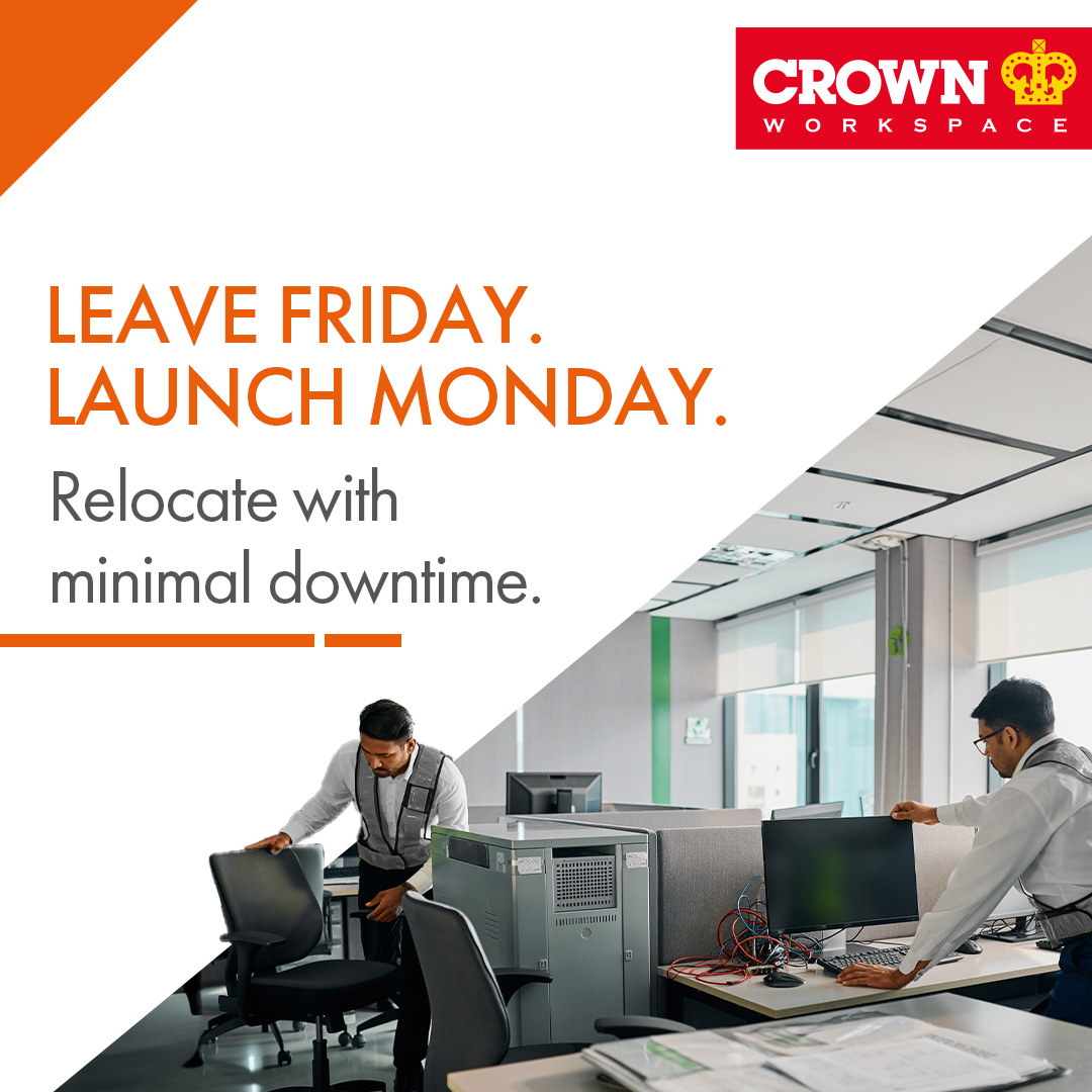 CrownWorkspace's tweet image. We align office relocations with your business rhythm, so teams return to a workspace that’s fully operational, not half-settled.​

No IT lag. No disruption. Just a smooth Monday launch.​

Reach out today to get started: crownworkspace.com/in/services/of…​

#CWSIndia #OfficeRelocation