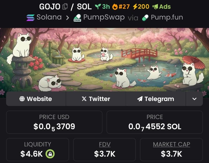 t_tosen74's tweet photo. $GOJO at $ 3.7 k mcap to $80k on my alpha TG 
That's a  21.621x win🔥🚀🚀
DM now to join my alpha TG 
#solana #memecoin #cryptotreding https://t.co/eNDptCQIKd