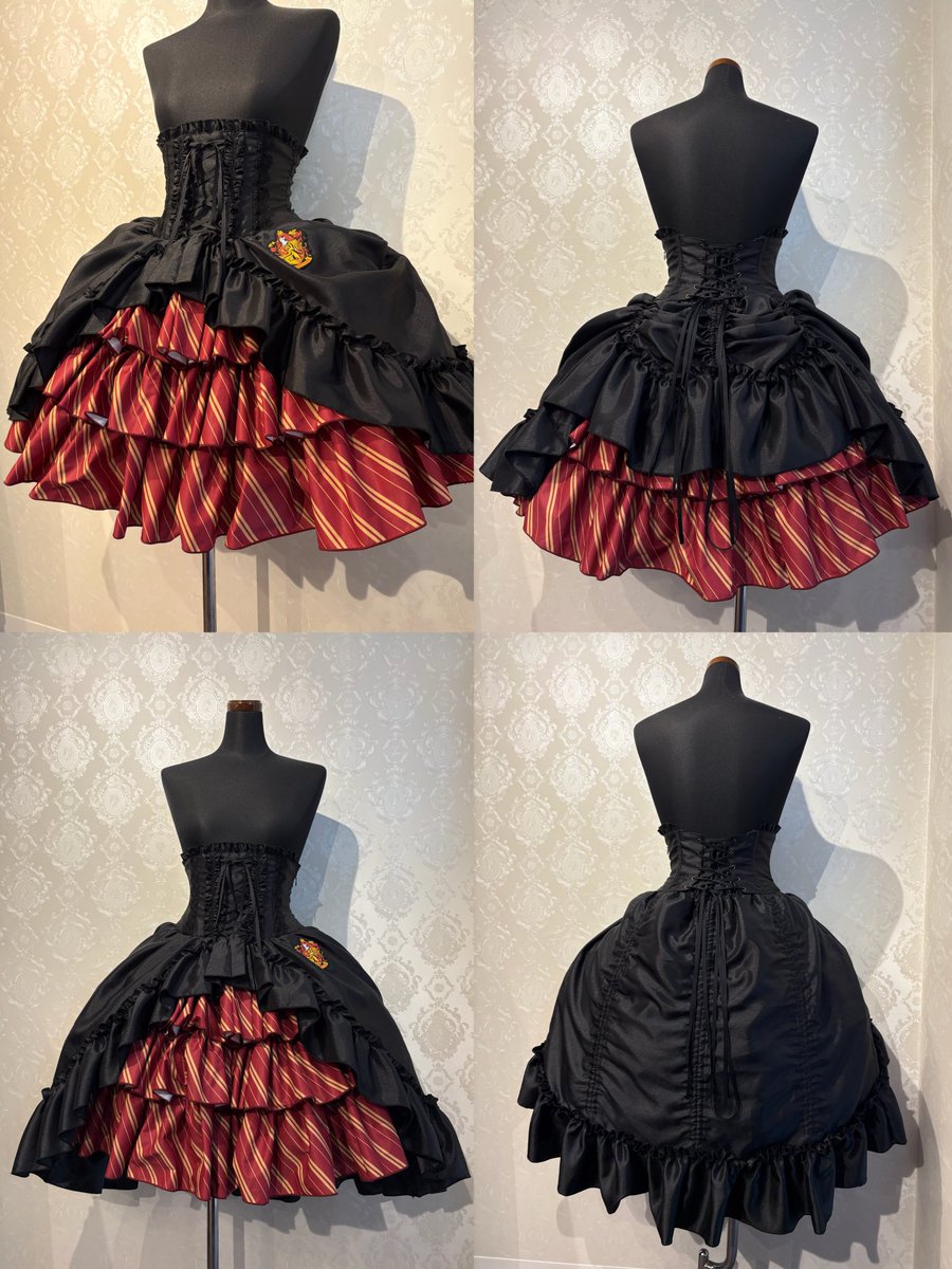 Harry Potter ハリーポッター/バッスルコルセットスカート グリフィン