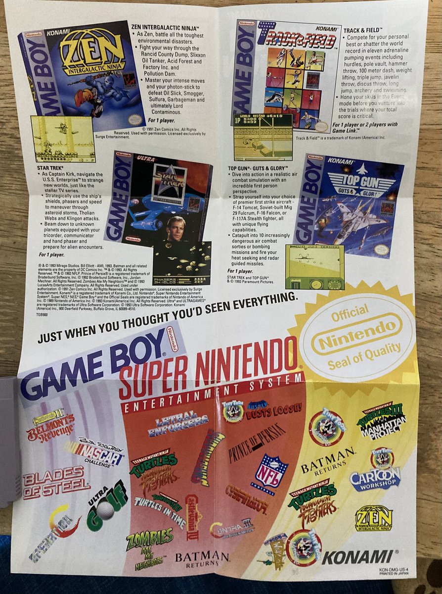 先日紹介したANIMANIACSに付いていたチラシ✨ コナミの当時