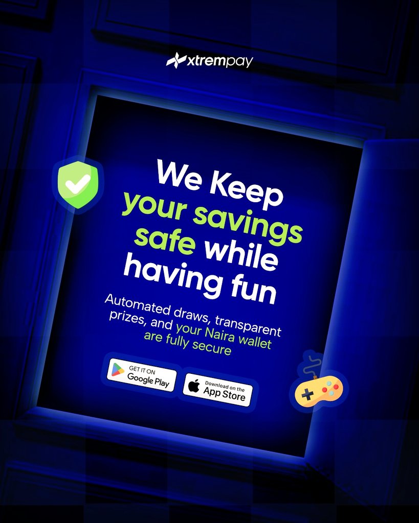 xtrempay's tweet photo. Your savings account should do more than exist. On Xtrempay, it plays back.
Start saving on Xtrempay today. #Xtrempay#save better#money habits#smart savings# https://t.co/y4lKU9E9Qn