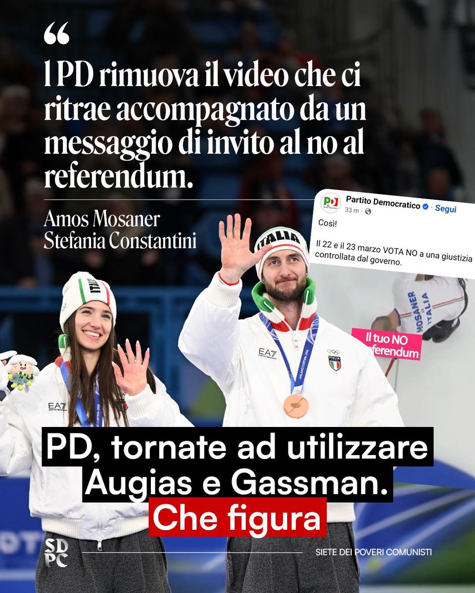 povcomunisti_'s tweet photo. Il PD è scivolato sul campo ghiacciato. https://t.co/k0gv6zc2CA