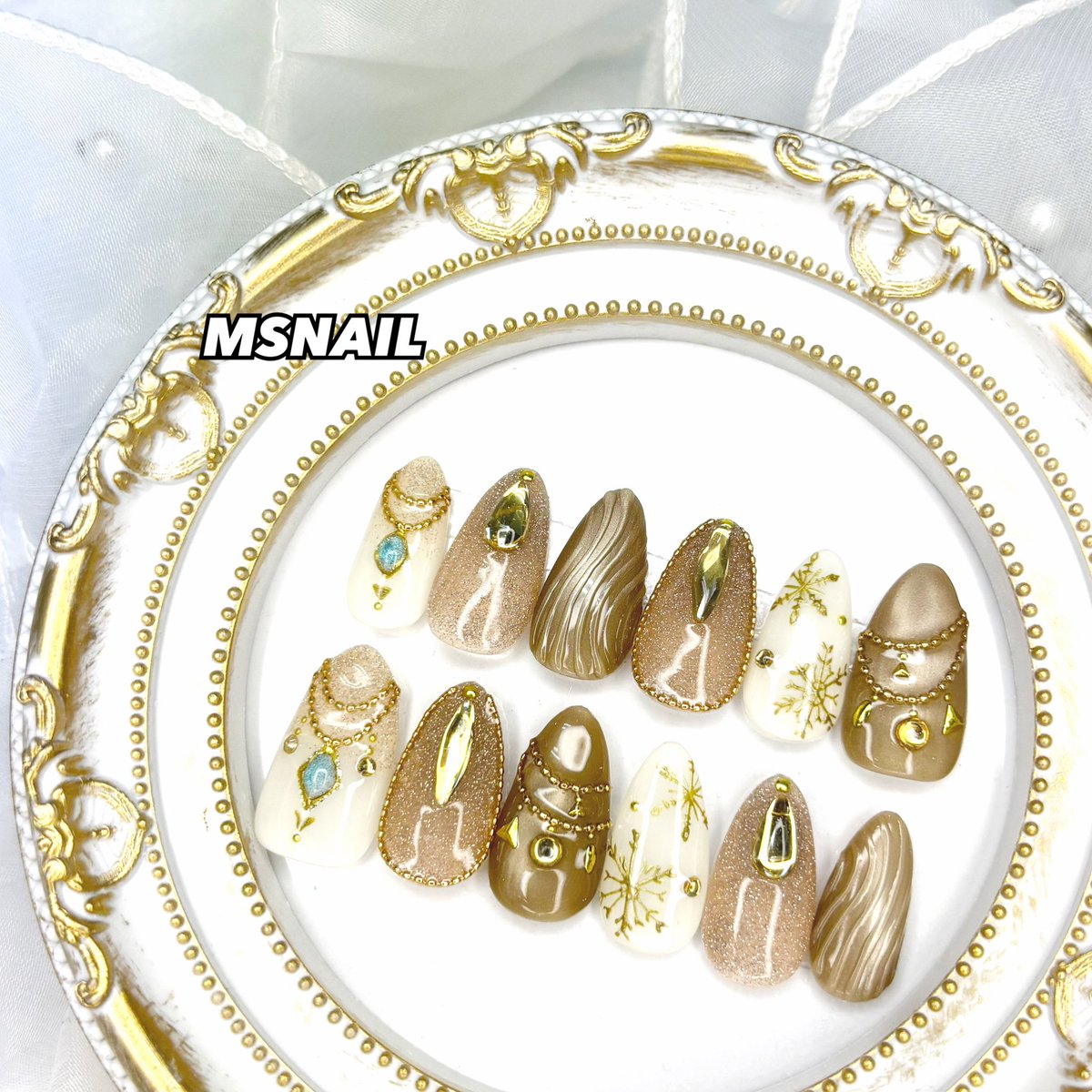 非公式 恋と深空 レイ 伝説思念モチーフ ネイルチップ #恋と深空 #恋と