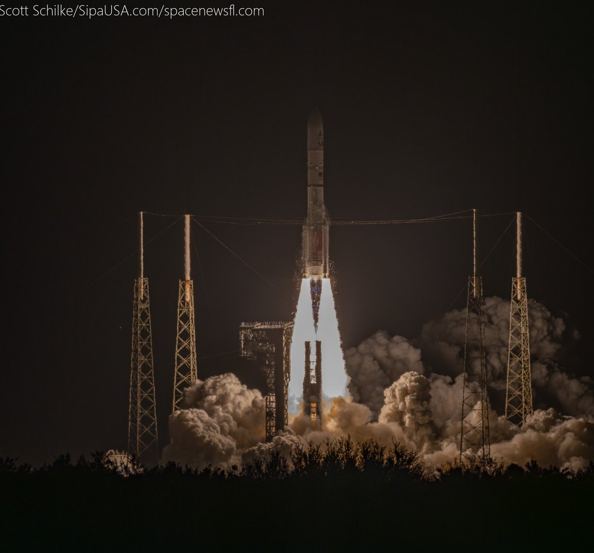 SchilkeScott's tweet image. Liftoff 4:22 AM 2-12-2026 #ULA #Vulcan #USSF87 &amp;amp; another nozzle burn two out of four launches now!

📸 by Scott Schilke for sipausa.com and spacenewsfl.com