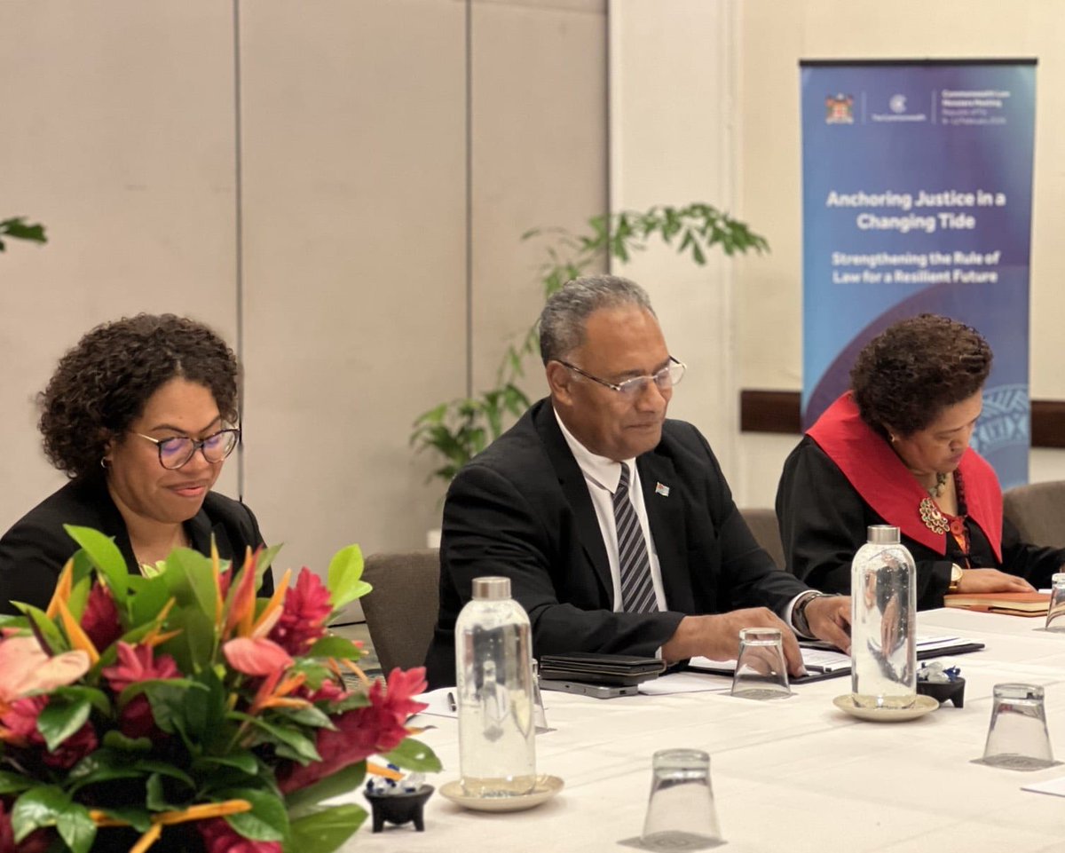 commonwealthorg's tweet image. In #Fiji for the 2026 Commonwealth Law Ministers Meeting: our Director-General met with the Minister of Foreign Affairs to strengthen Commonwealth partnership and advance justice across member states. 

Read more about the meeting here: fiji.gov.fj/Media-Centre/N… 

#CLMM2026