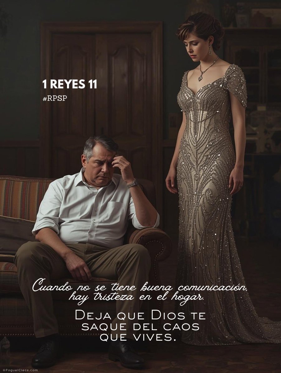#1Reyes11
4 Y ya que Salomón era viejo, sus mujeres inclinaron su corazón tras dioses ajenos; y su corazón no era perfecto con Jehová su Dios, como el corazón de su padre David.

Solo con Dios nuestra vida vida mejorará, inclusive nuestro matrimonio. 
#rpsp
#PrimeroDios
#RID