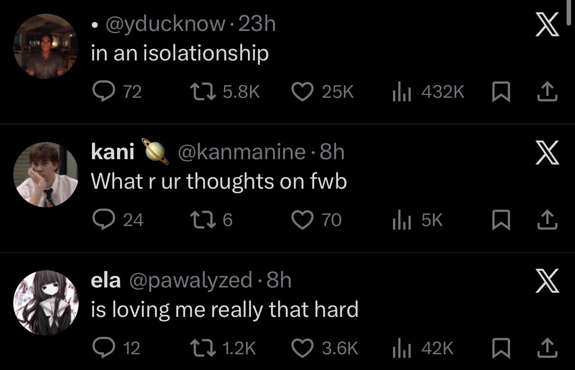 limeboba's tweet image. the holy trinity of thoughts