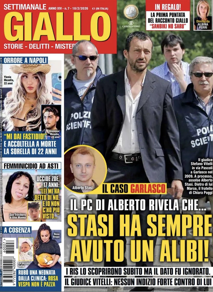 Nn commento davanti a tutto ciò e nn mi riferisco al titolo del giornale. Lo sapevo di essere nata nel decennio sbagliato…#Vitelli #Garlasco #Giallo